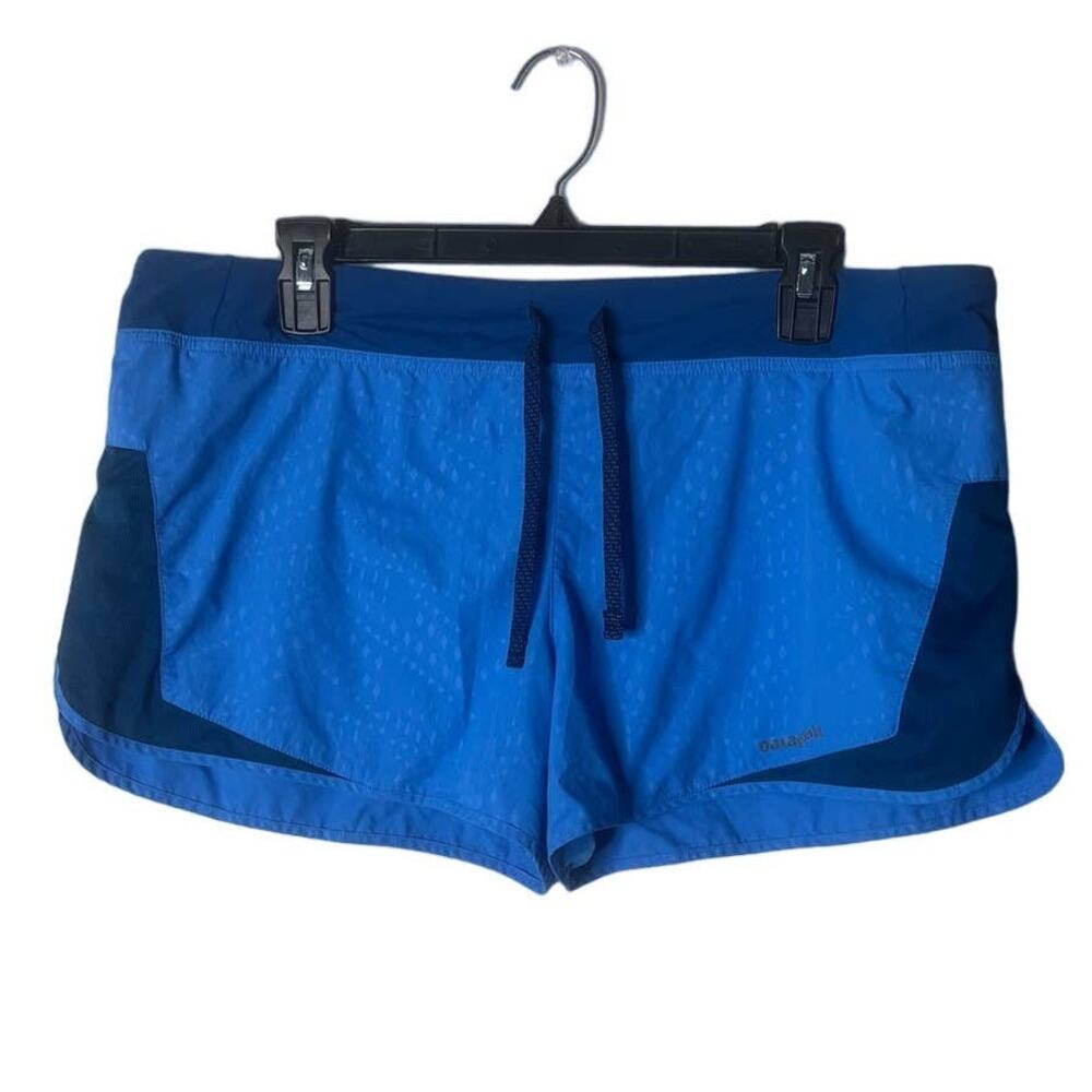 Patagonia Two Tone Blue Shorts with Liner Size Large